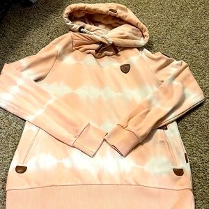Wanakome Peach Tie-Dye Hoodie